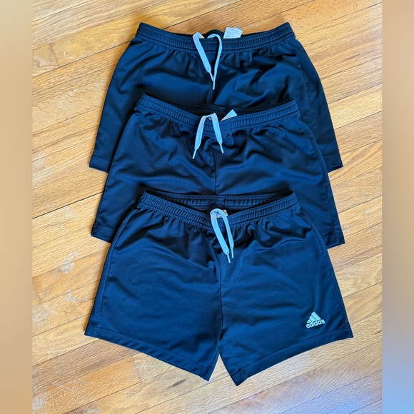 Adidas Black Soccer Shorts Set (3 Pairs) - Picture 1 of 3